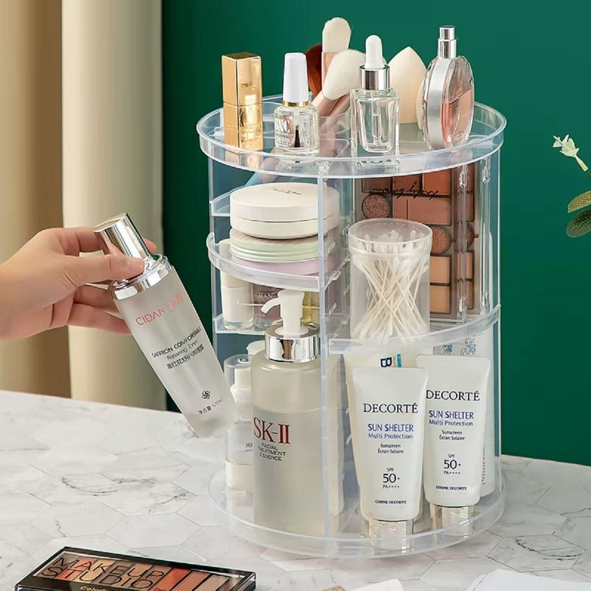 Cosmetiquero Maquillaje Acrílico 4 Niveles Baño Tocador Lau-7