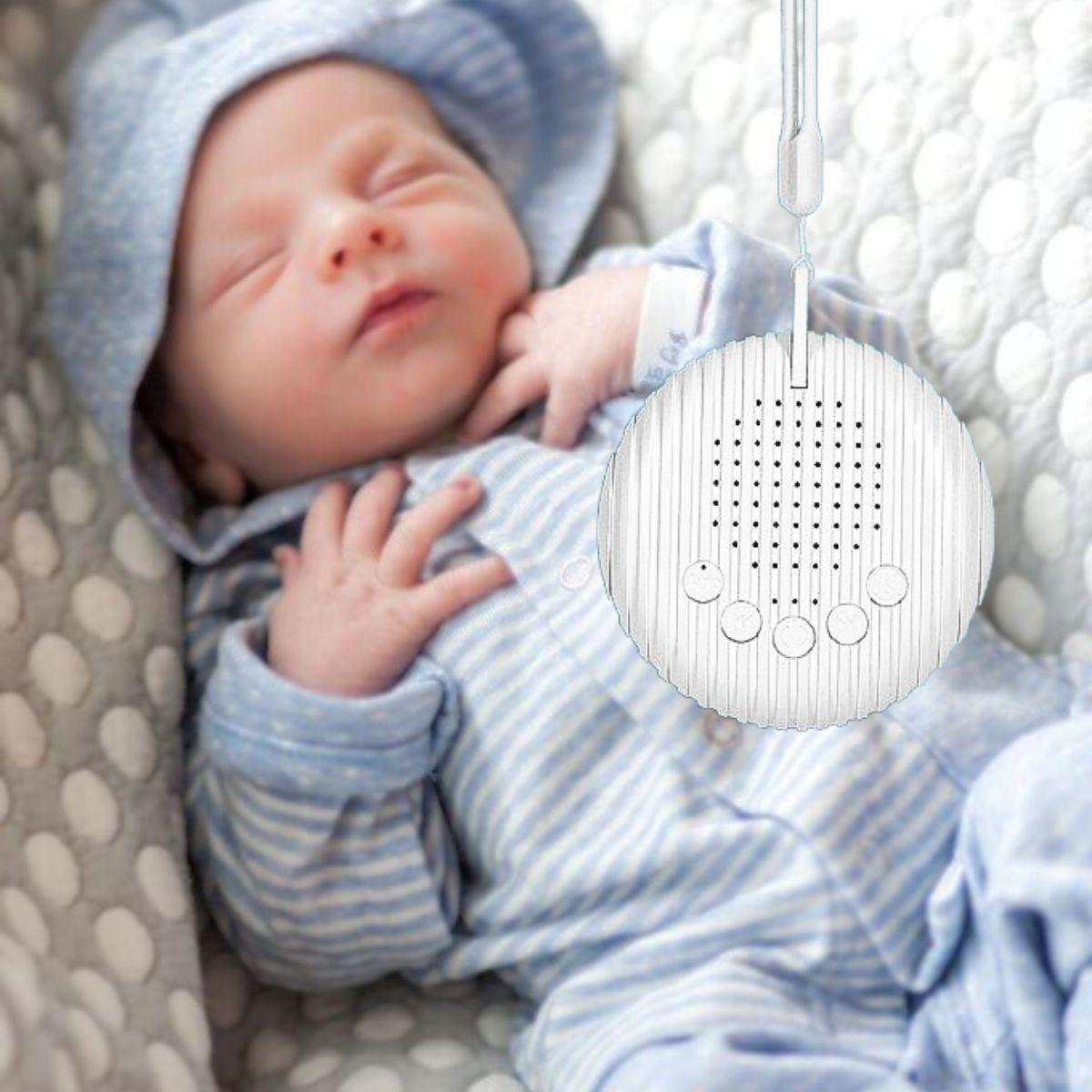 Monitor Ruido Blanco Bebé Sonidos Relajantes Sueño Bebe Lau-3