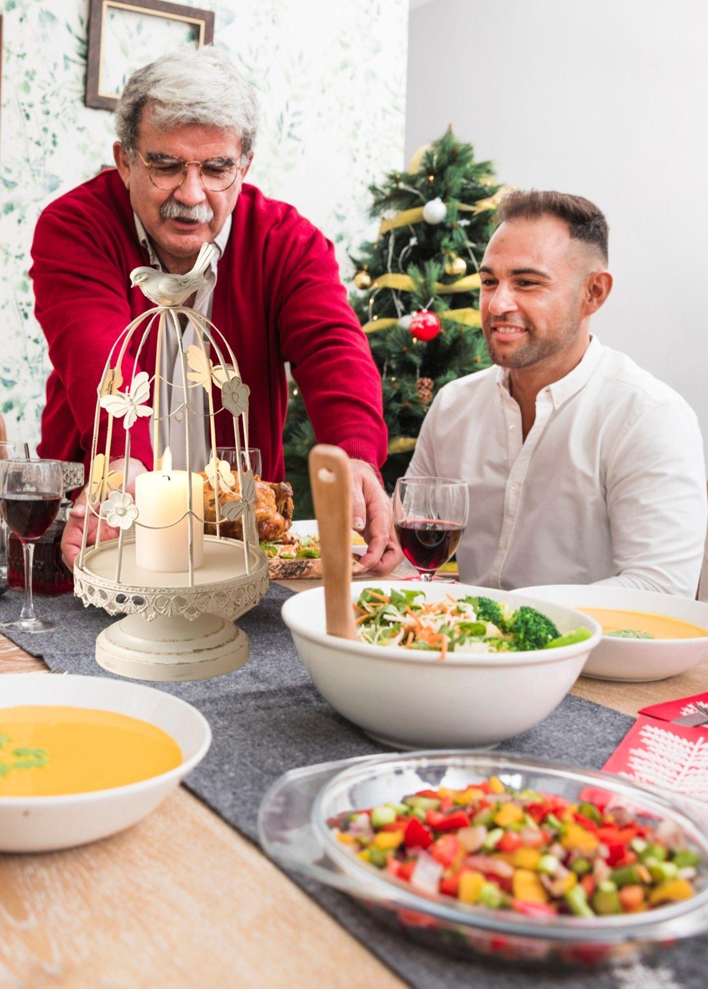 Portavelas Jaula Pájaros Decorativo Multifunción 36cm Jhn-3