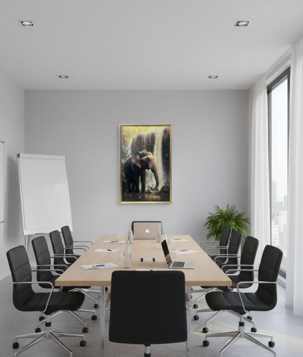 Cuadro Decorativo Elefante Majestuoso Naturaleza Adorno Jhn-6