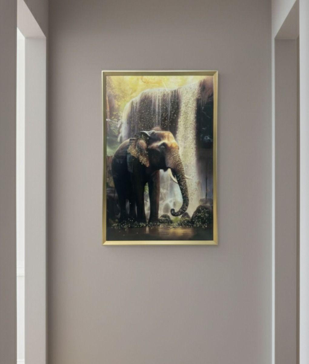 Cuadro Decorativo Elefante Majestuoso Naturaleza Adorno Jhn-8