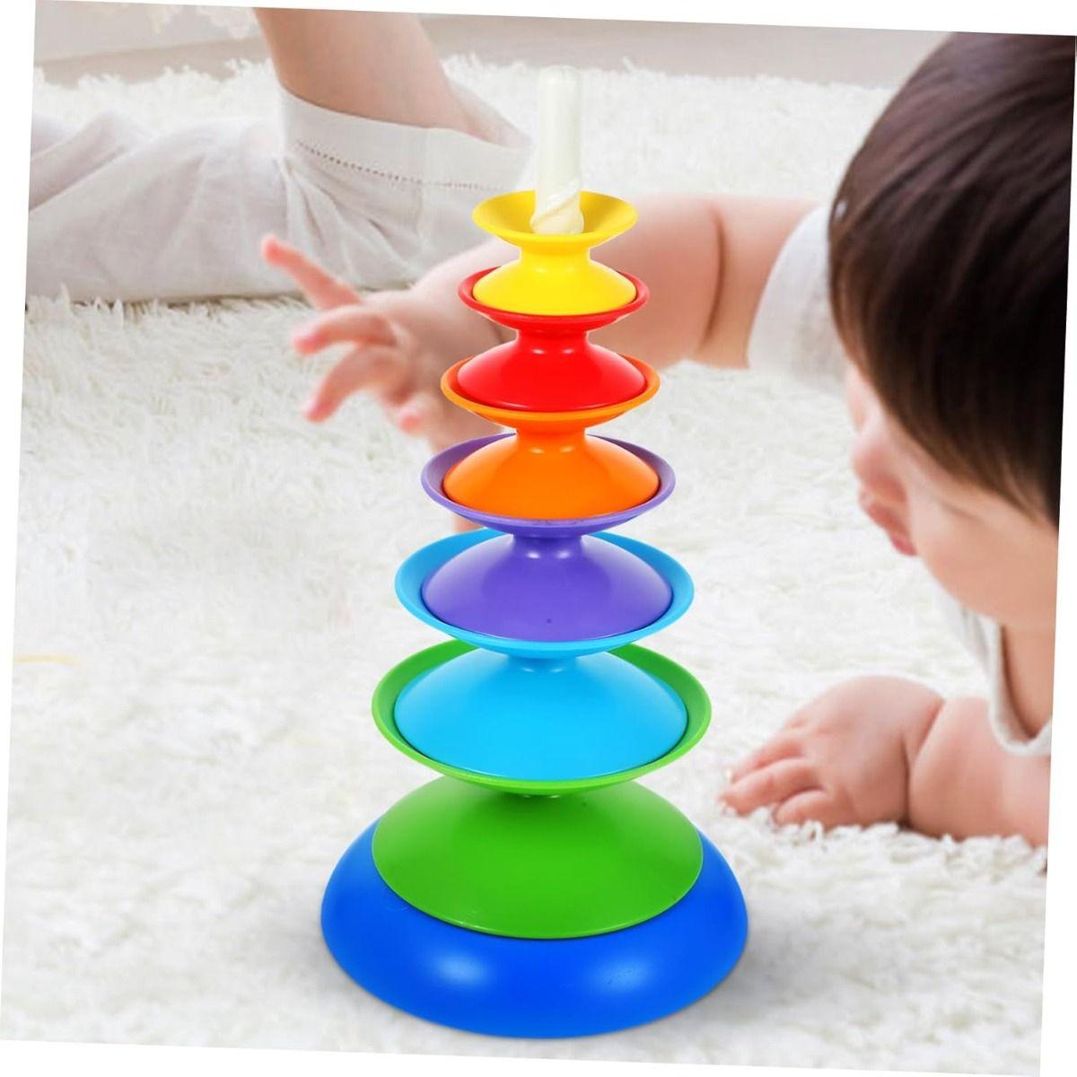 Juguete Apilamiento Divertido Anillo Giratorio Niños Lau-2