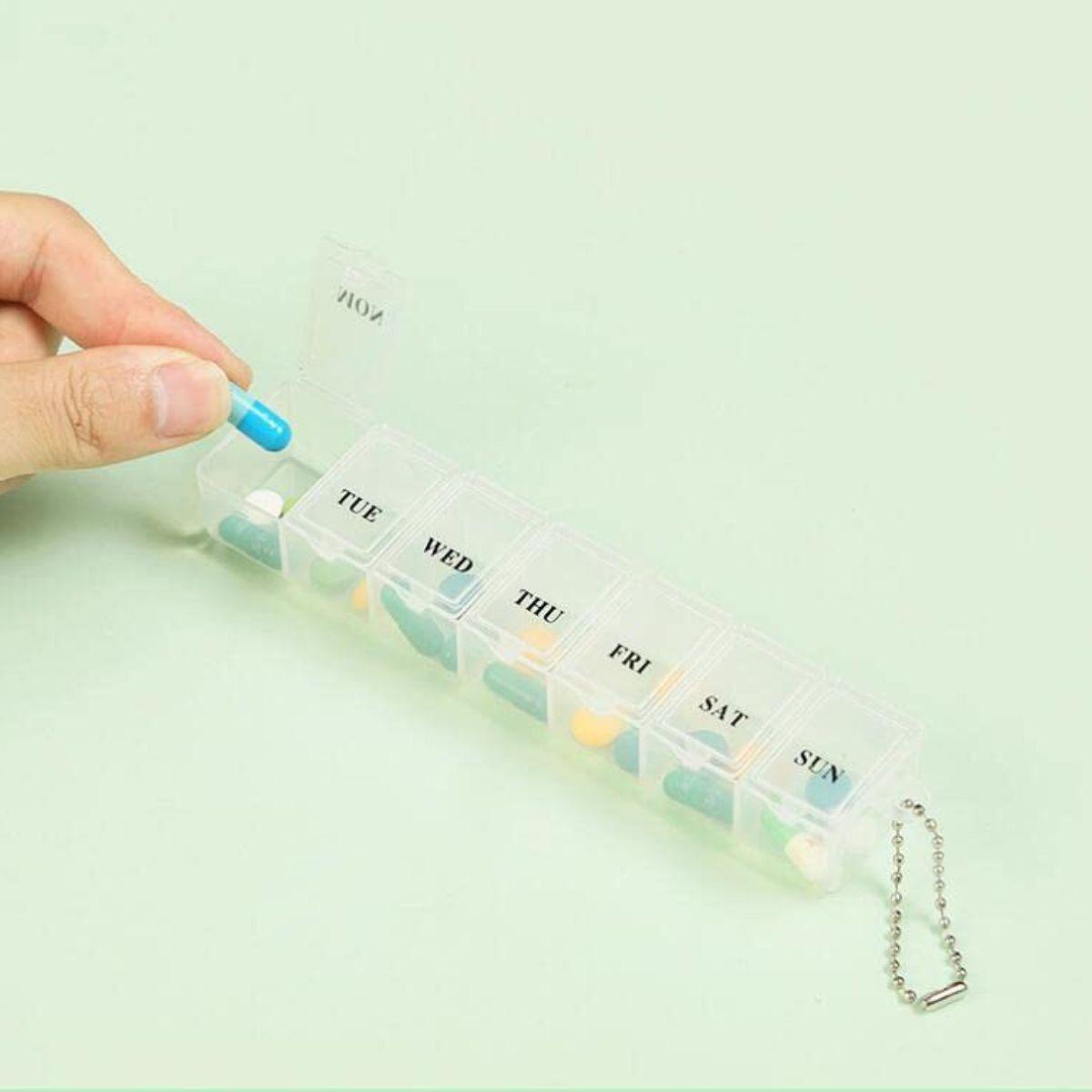 SET 10 PASTILLEROS SEMANAL PARA MEDICAMENTOS VITAMINAS LAU-4