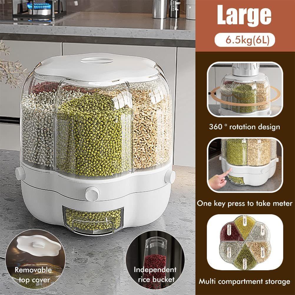 Dispensador Granos Cereales Alimentos Giratorio Rondon-2