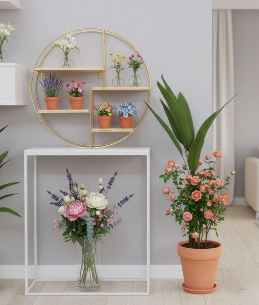 Porta Macetas Soporte Multifuncional Decorativo Adorno Jhn-7