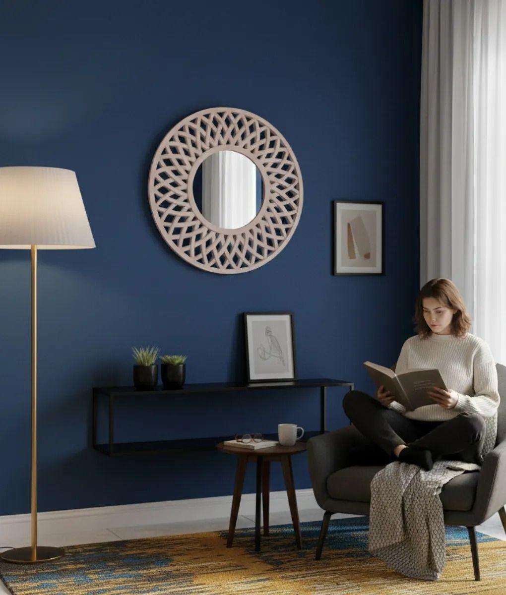 Espejo Pared Decorativo Patrón Calado Contemporáneo Jhn-6