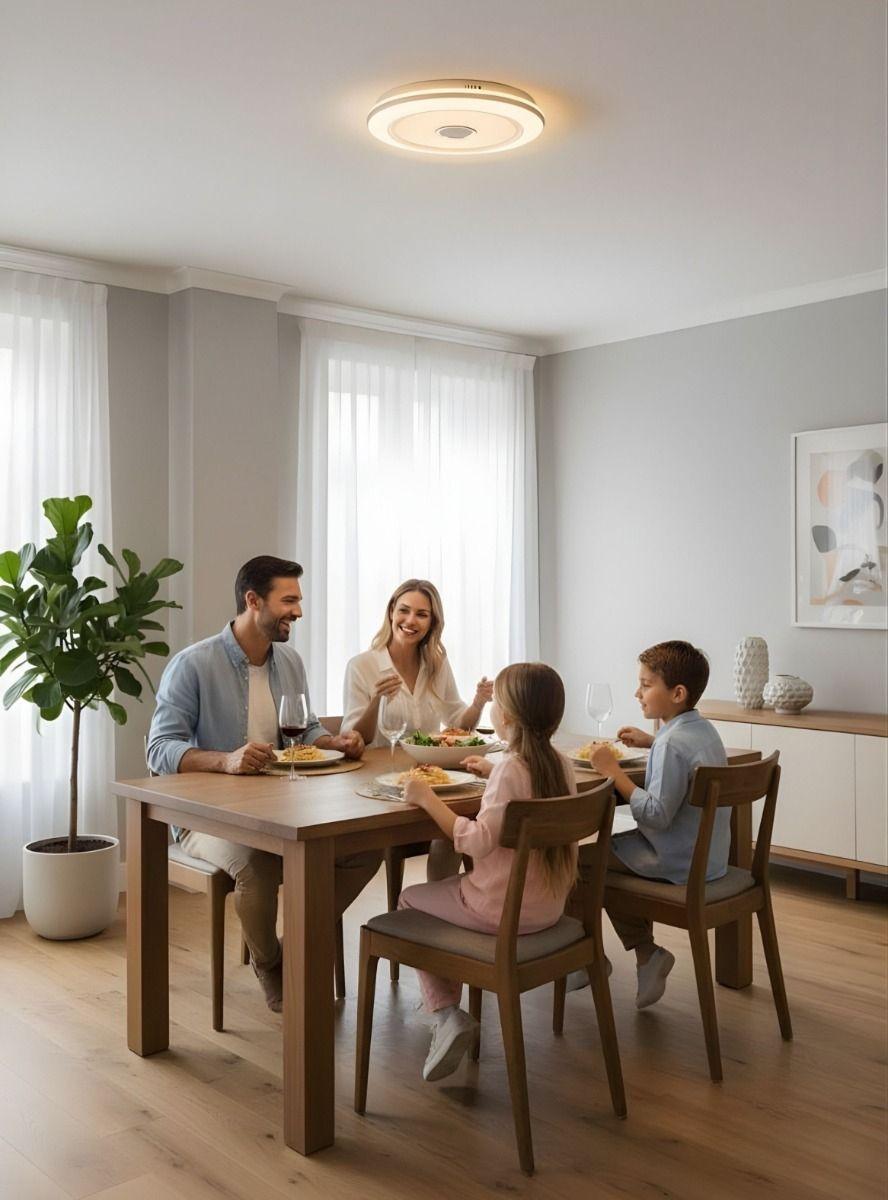 Lámpara Techo LED Minimalista Detalle Central Plafón Jhn-2