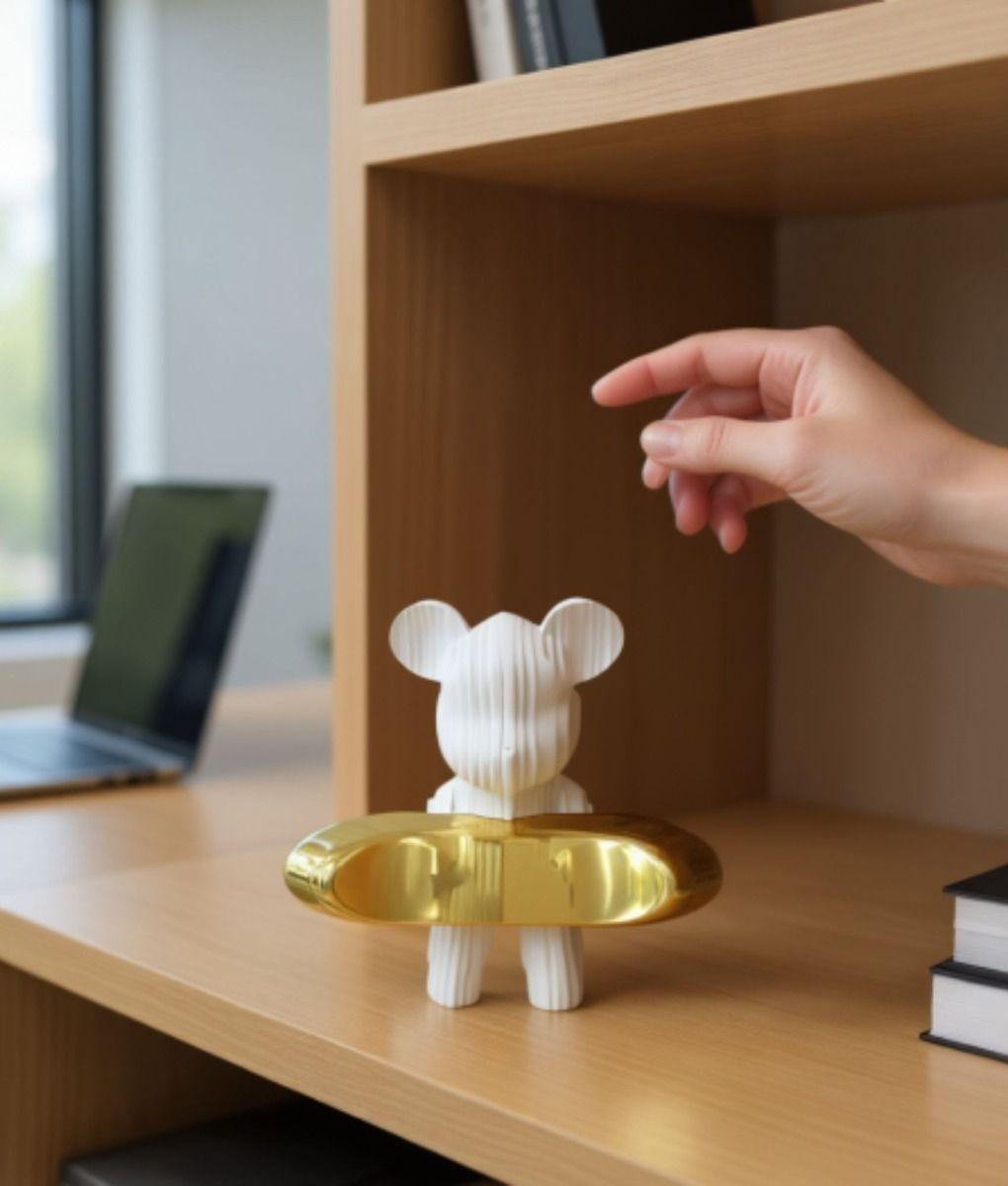 Figura Decorativa Oso Moderna Elegante Adorno Hogar Jhn-3