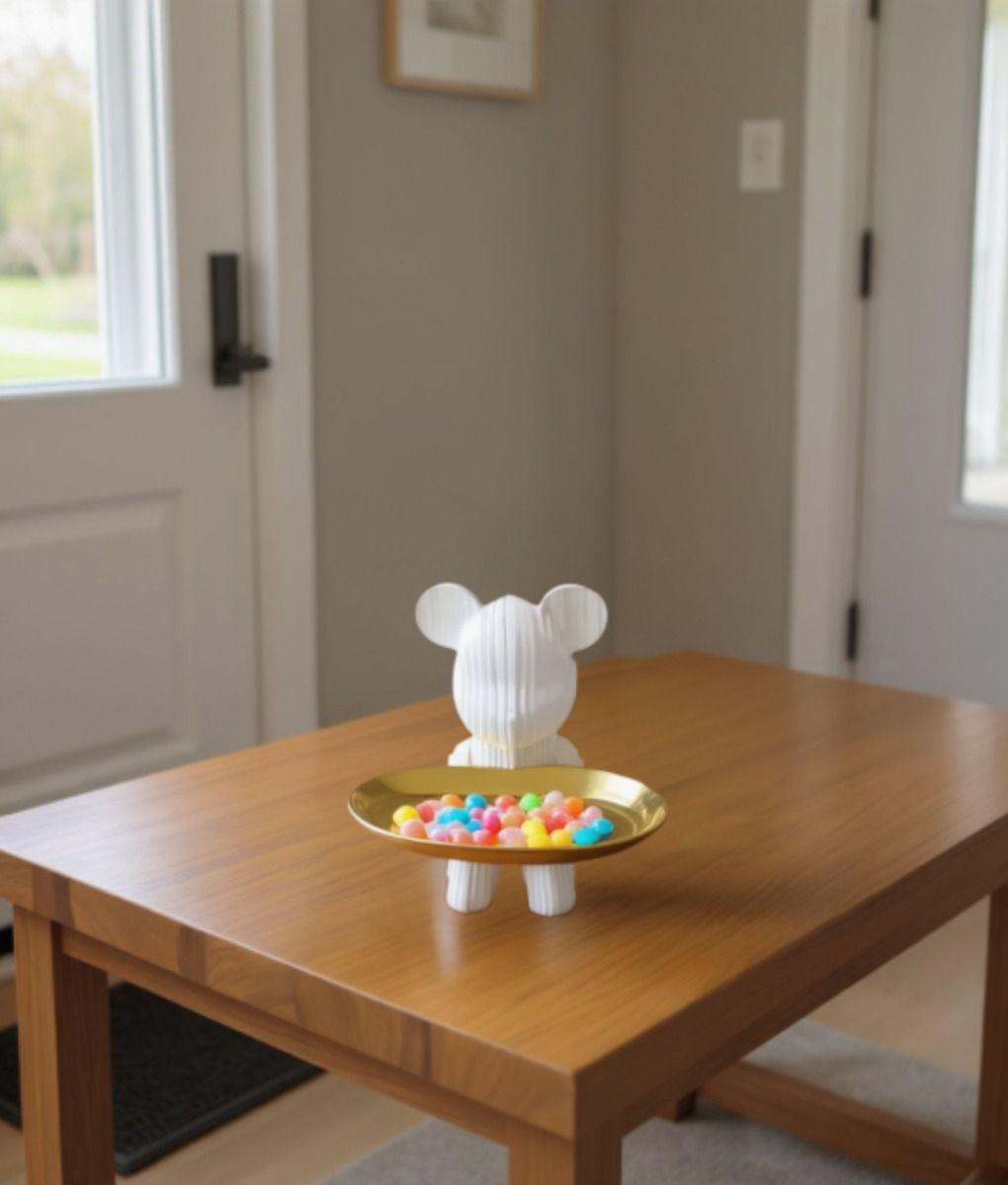 Figura Decorativa Oso Moderna Elegante Adorno Hogar Jhn-6