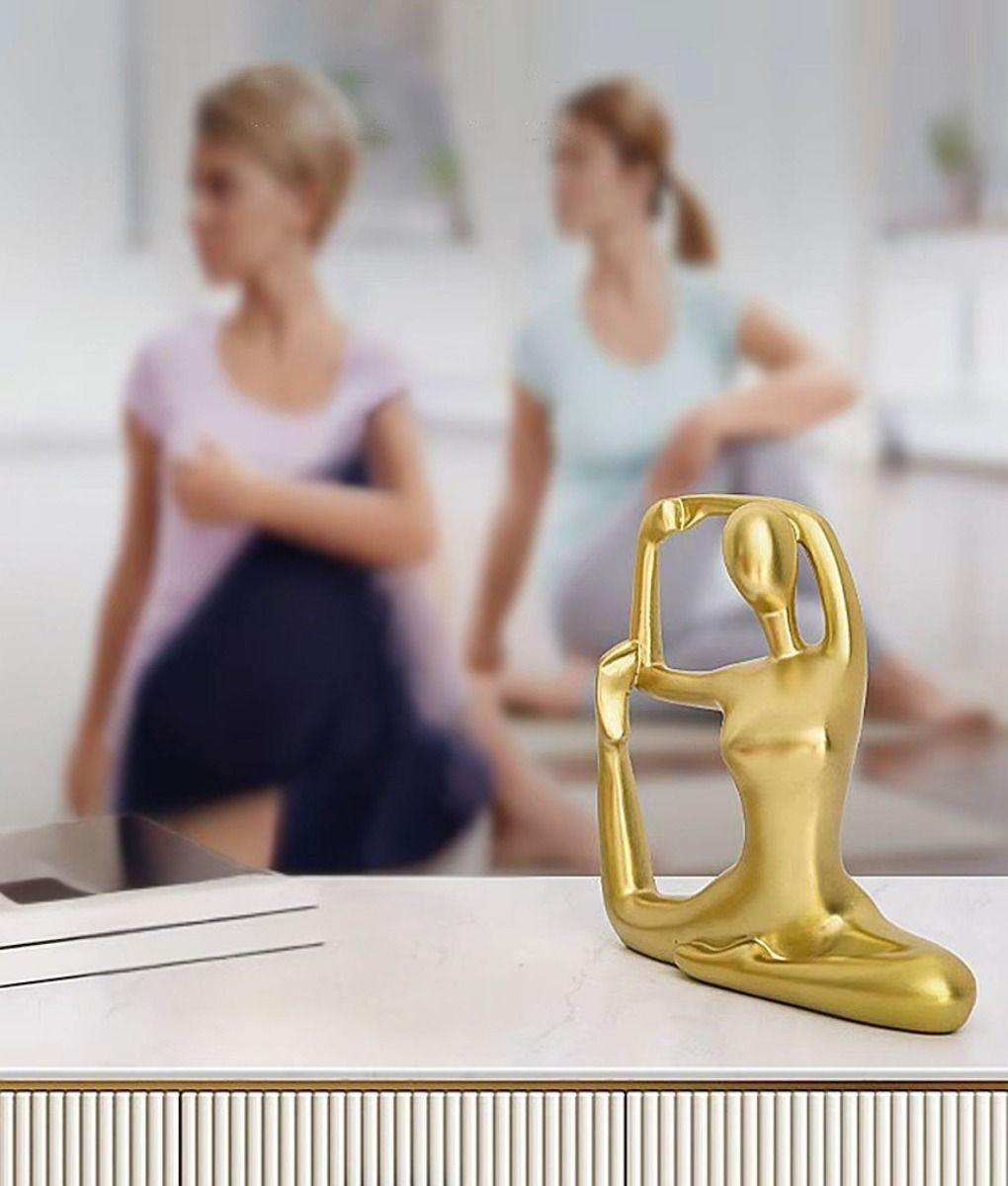 Figura Decorativa Adorno Yoga Estatua Meditación Hogar Jhn-4