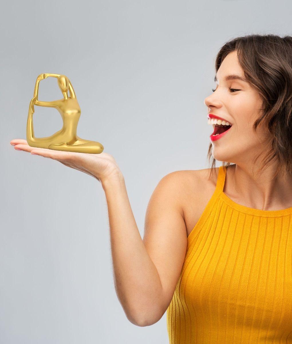 Figura Decorativa Adorno Yoga Estatua Meditación Hogar Jhn-5