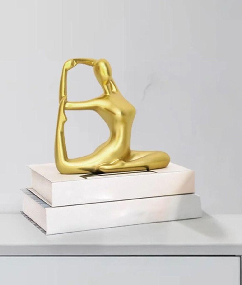 Figura Decorativa Adorno Yoga Estatua Meditación Hogar Jhn-8