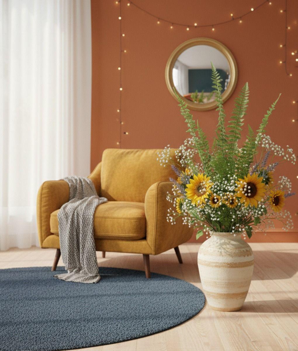 Set 2 Planta Artificial Decorativa Helecho Enredadera Jhn-5