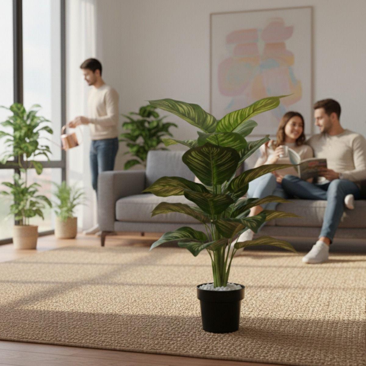 Planta Artificial Decorativa Adorno Vegetación Tropical Jhn-3