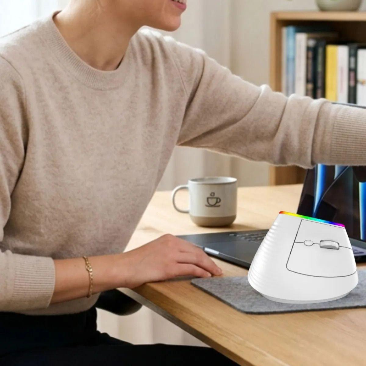 Mouse Vertical Ergonómico Inalámbrico Túnel Carpiano ALJ-6