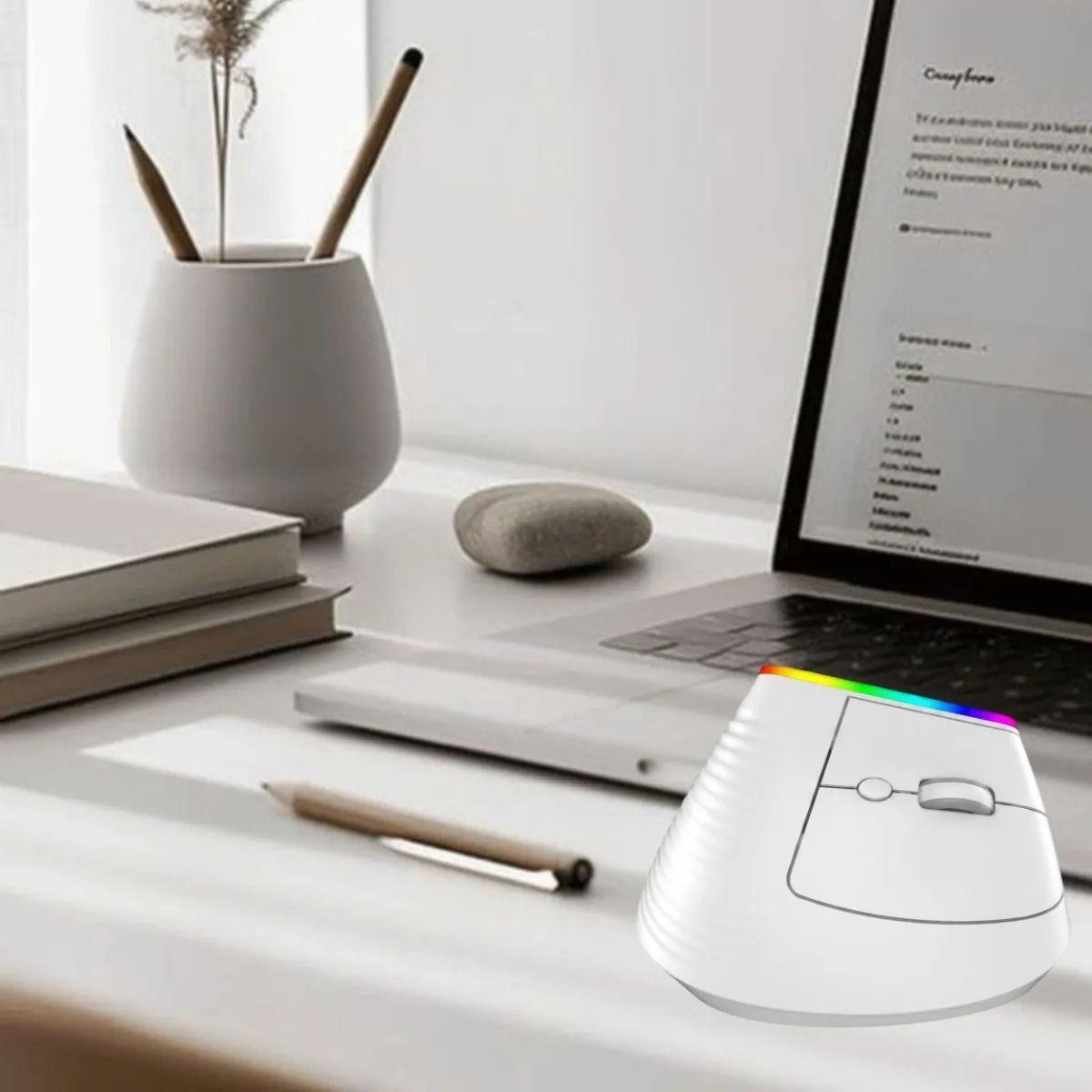 Mouse Vertical Ergonómico Inalámbrico Túnel Carpiano ALJ-7