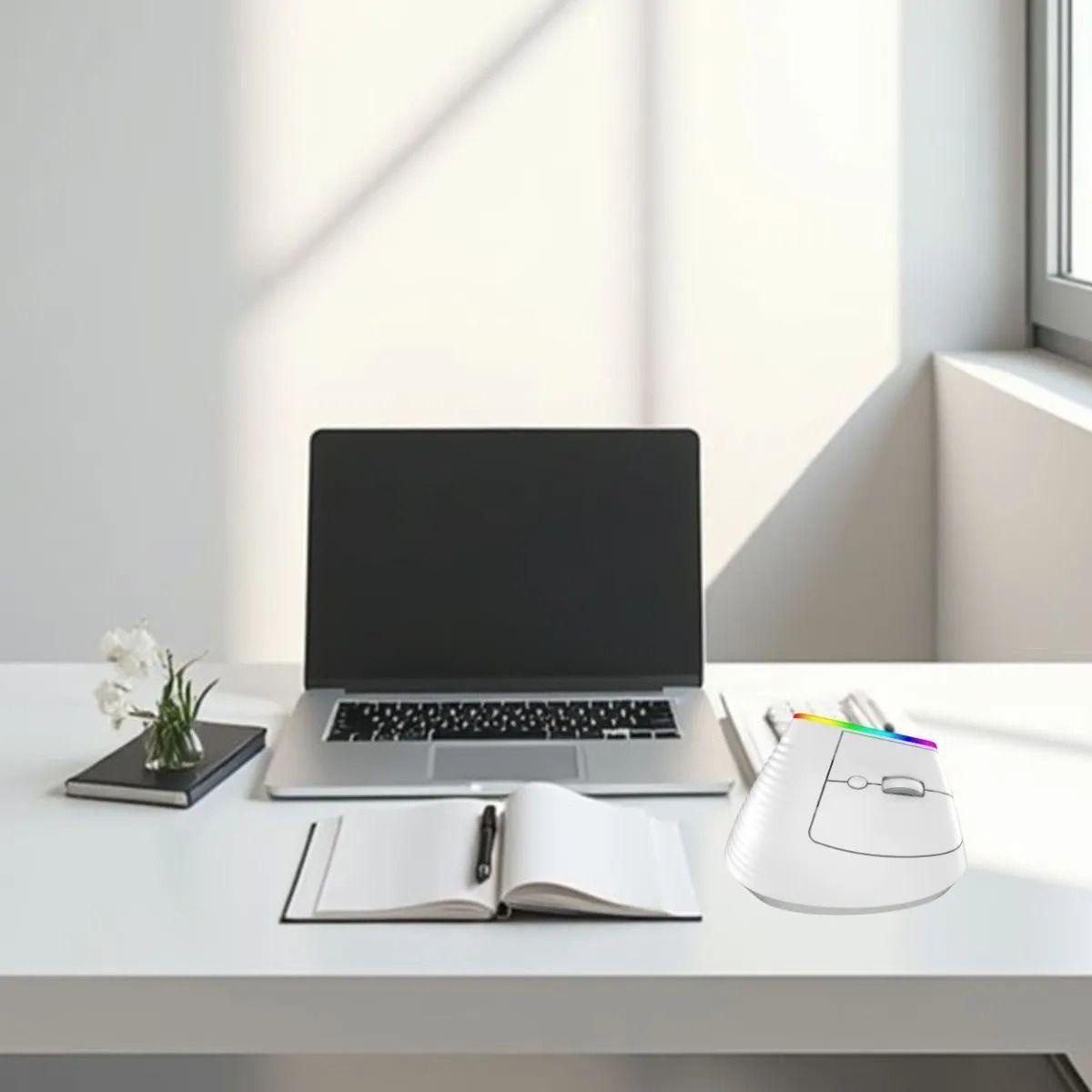 Mouse Vertical Ergonómico Inalámbrico Túnel Carpiano ALJ-8