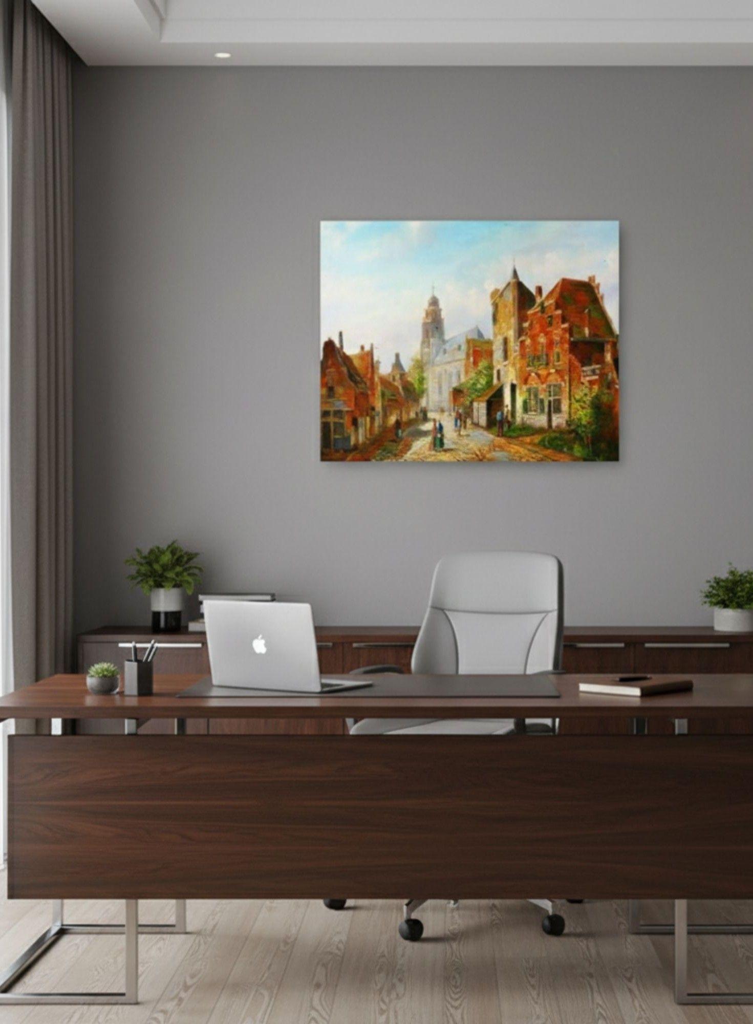 Cuadro Decorativo Pared Adorno Pueblo Decoración Hogar Jhn-5