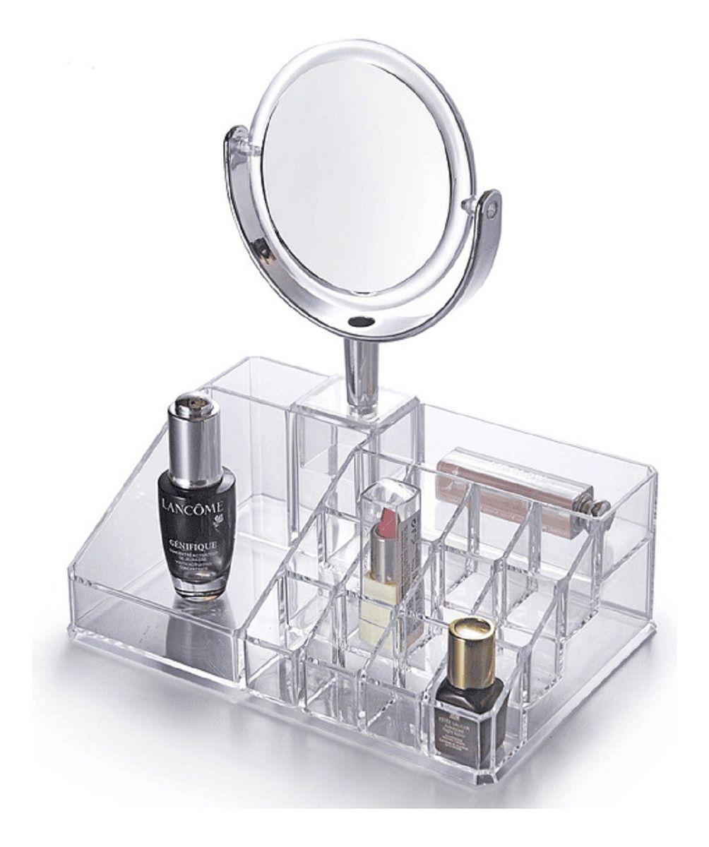 Set 2 Cosmetiquero Organizador Maquillaje Tocador Espejo Lau-0