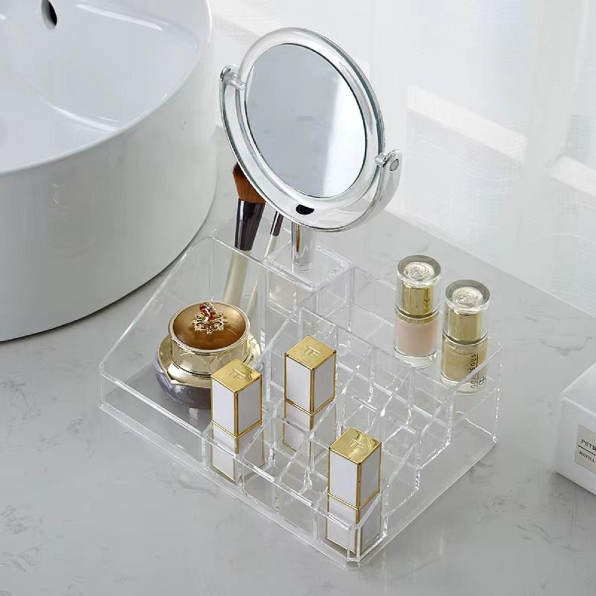 Set 2 Cosmetiquero Organizador Maquillaje Tocador Espejo Lau-4