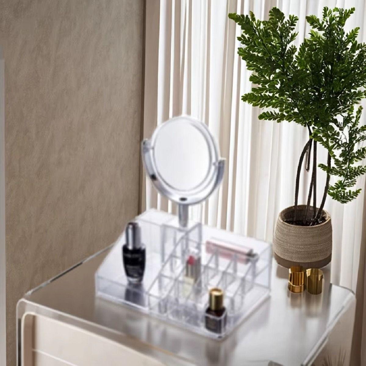 Set 2 Cosmetiquero Organizador Maquillaje Tocador Espejo Lau-8