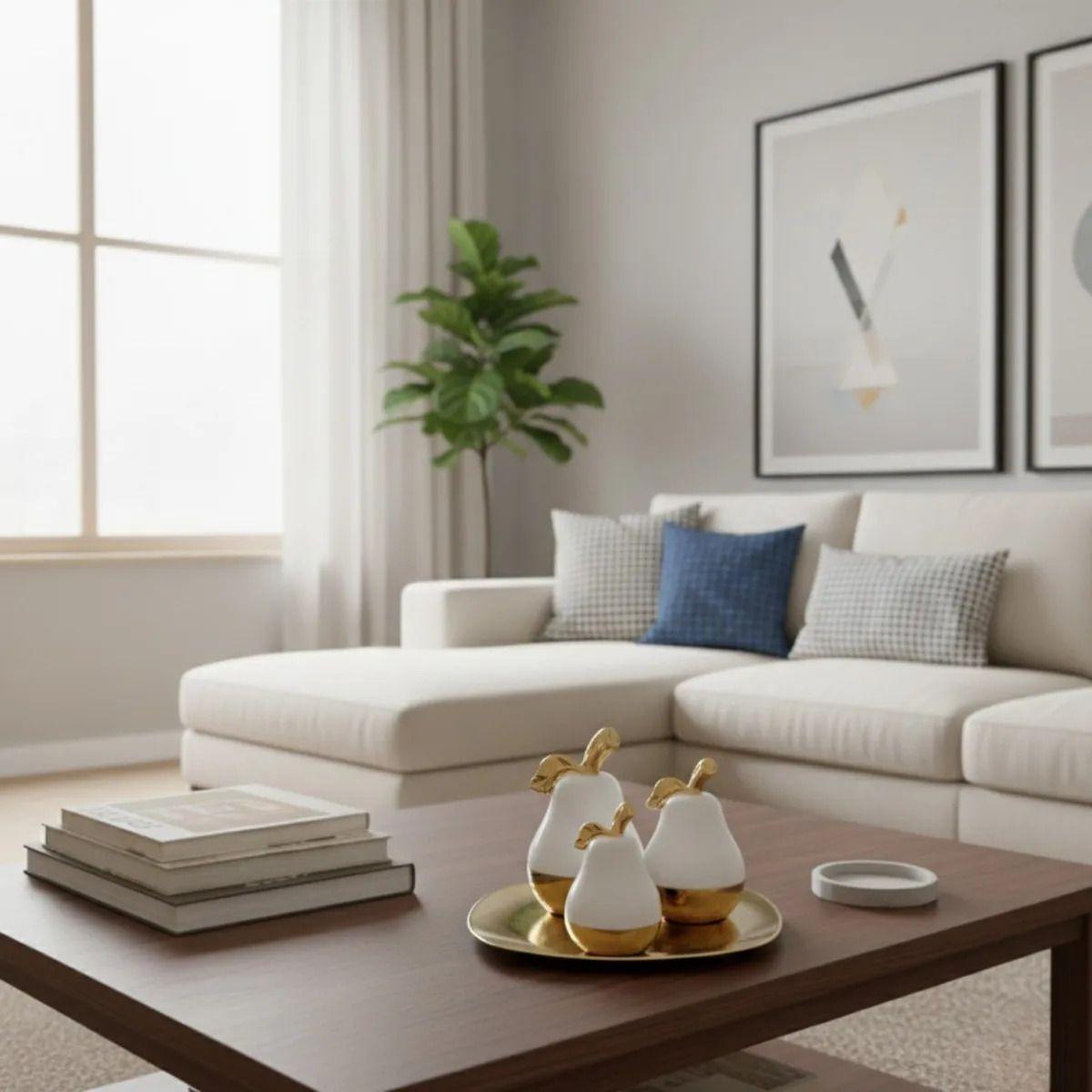 Set 3 Figuras Decorativas Peras Exclusivas Modernas AJ-9