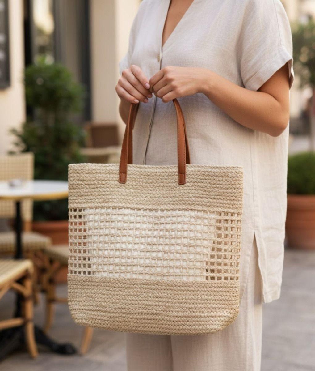 Cartera Bolso Elegante Diseño Malla Estilo Contemporáneo Jhn-4