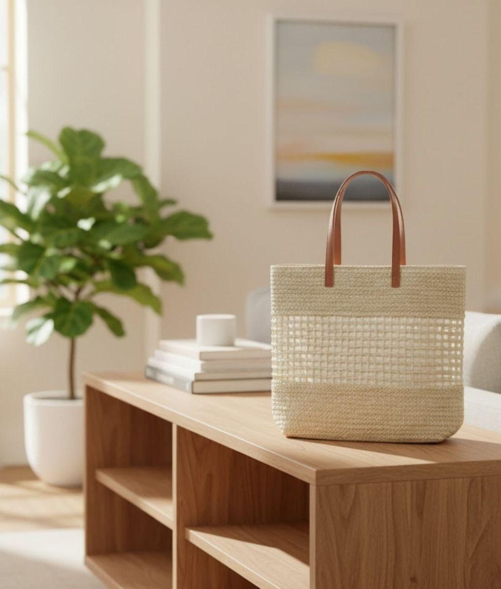 Cartera Bolso Elegante Diseño Malla Estilo Contemporáneo Jhn-7