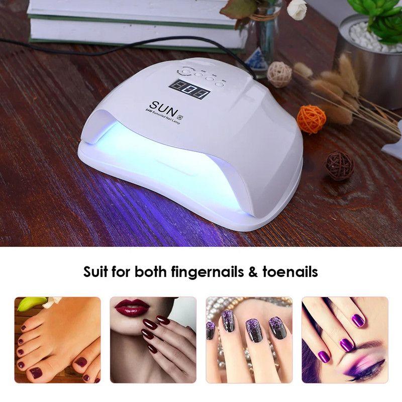 Lampara LED Ultravioleta 54W SunX Manicure Gel Secado Lau-2