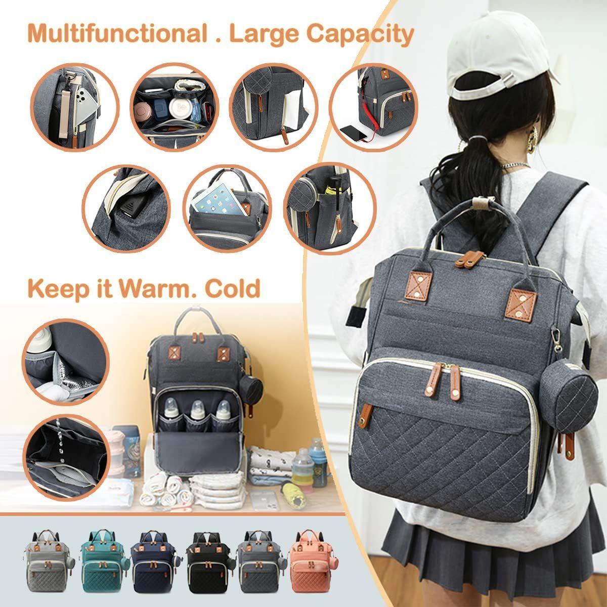 Mochila Pañales Impermeable Gran Capacidad Oxford Rondon-3