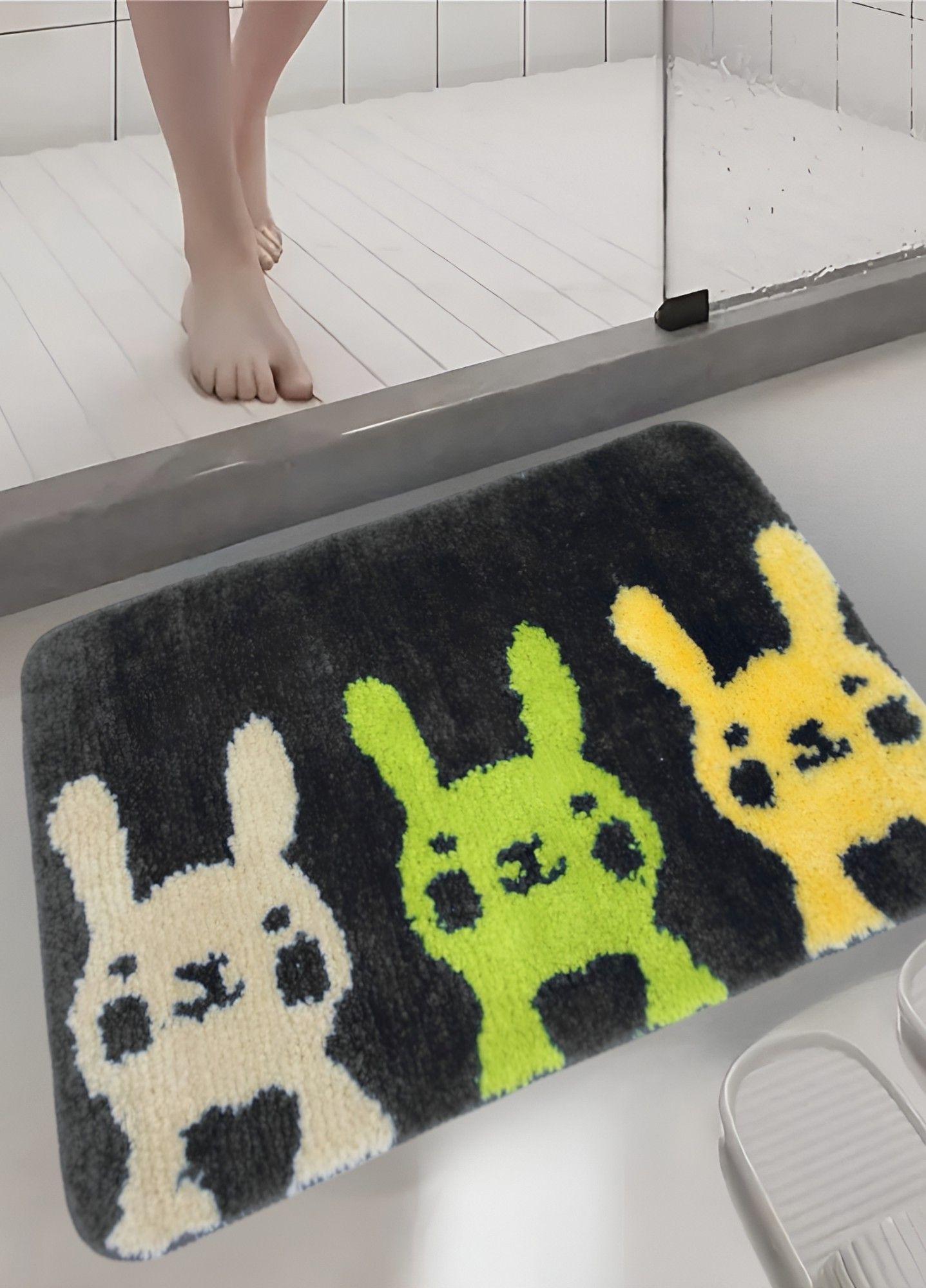 Alfombra Baño Absorbente Antideslizante Microfibra Jhn-4