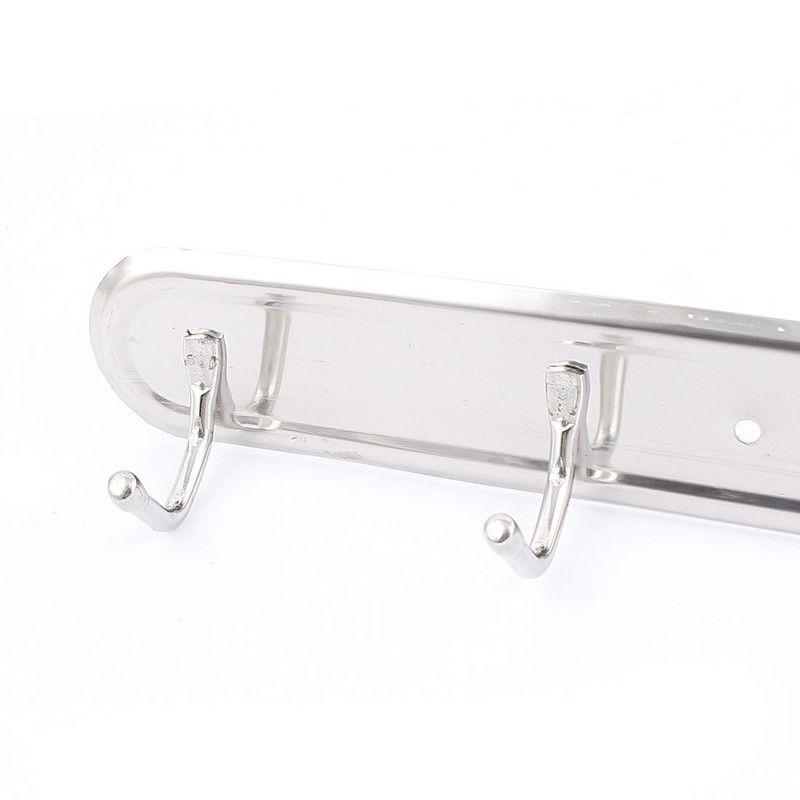 Metal 6 Ganchos Percha Pared Ropa Bata Perchero Rondon-1