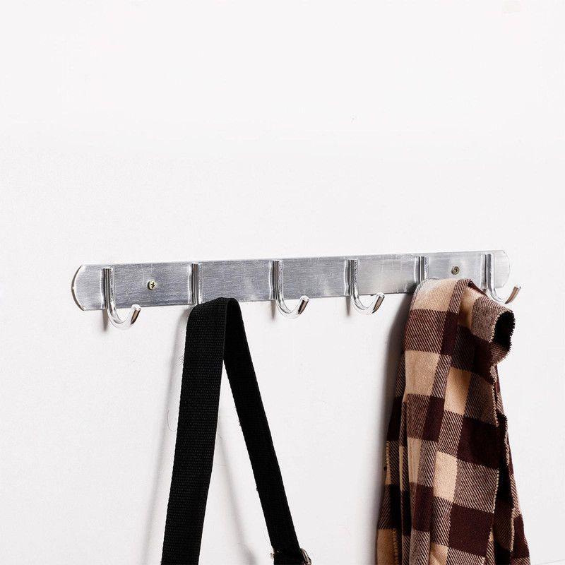 Metal 6 Ganchos Percha Pared Ropa Bata Perchero Rondon-7