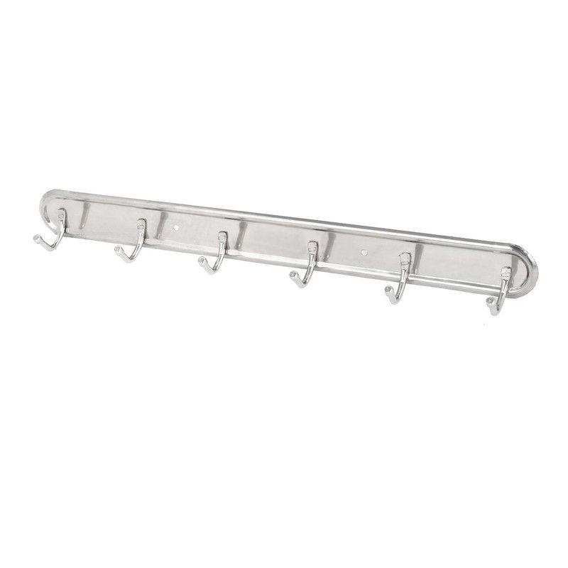 Metal 6 Ganchos Percha Pared Ropa Bata Perchero Rondon-0
