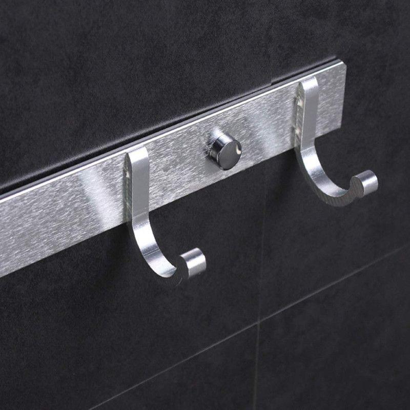 Metal 6 Ganchos Percha Pared Ropa Bata Perchero Rondon-4