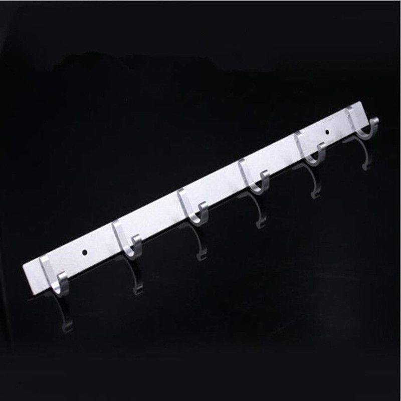Metal 6 Ganchos Percha Pared Ropa Bata Perchero Rondon-2