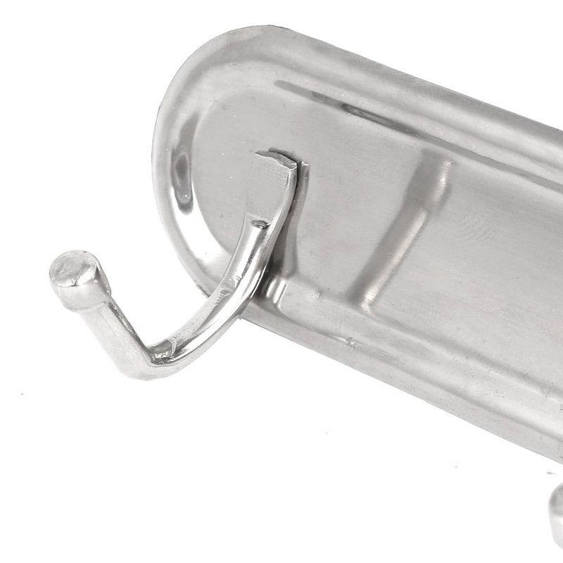 Metal 6 Ganchos Percha Pared Ropa Bata Perchero Rondon-3