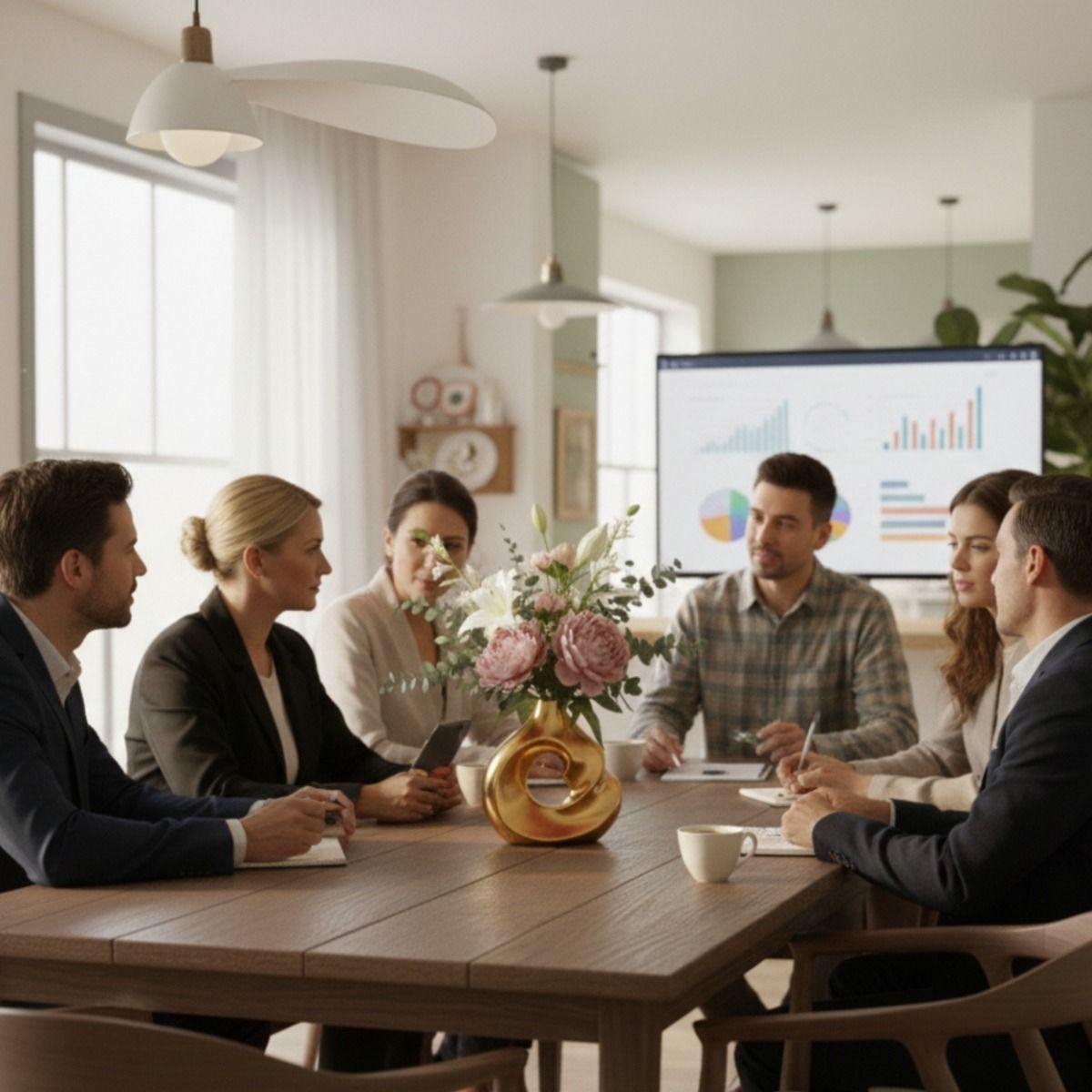 Florero Decorativo Jarrón Diseño Vanguardista Adorno Jhn-3