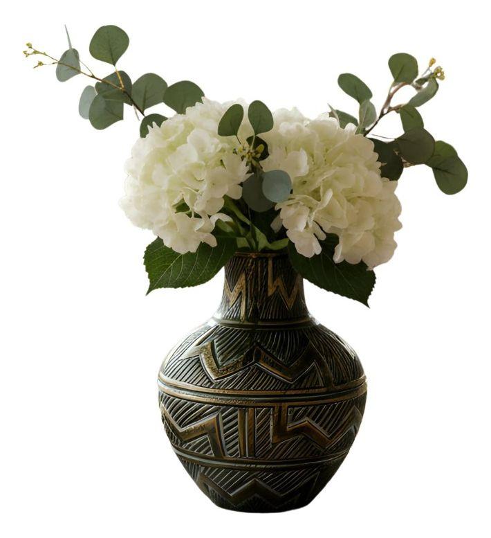 Florero Decorativo Jarrón Adorno Línea Geométrica Hogar Jhn-1