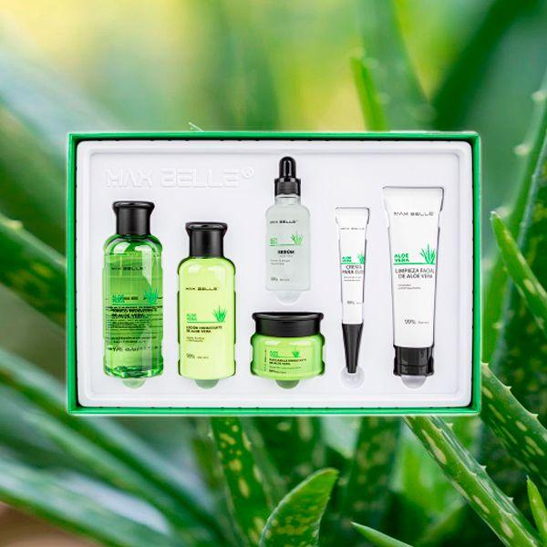 Kit SkinCare Facial Hidratante Antiedad Aloe Vera Piel Mixta-2