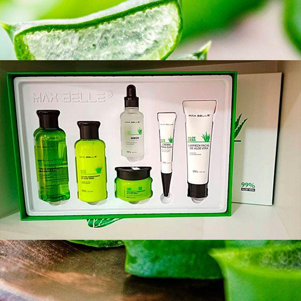 Kit SkinCare Facial Hidratante Antiedad Aloe Vera Piel Mixta-4