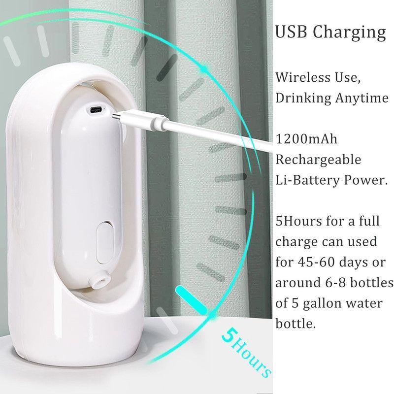 Dispensador Bomba Automatico Agua USB Portatil Pegable Lau-2