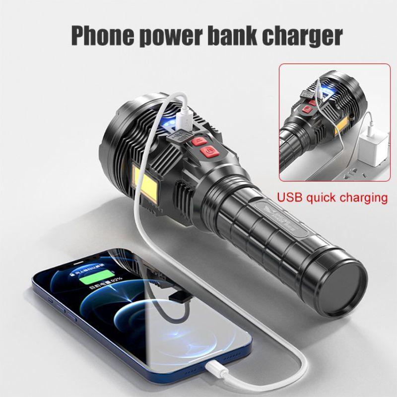 Linterna Portátil Ultrabrillante LED Recargable USB Rondon-2