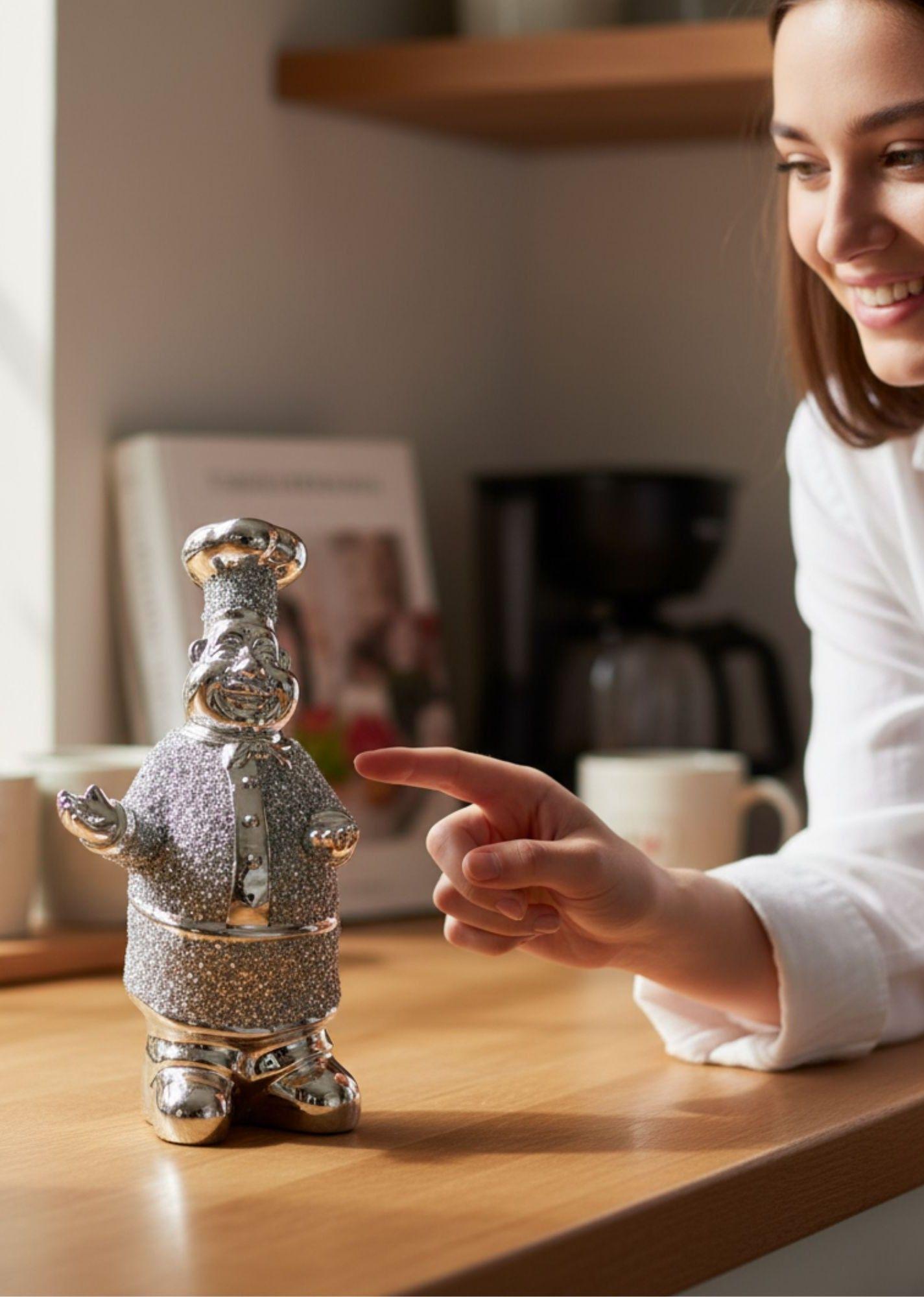 Figura Decorativa Estatua Chef Estilo Cocina Adorno Jhn-2