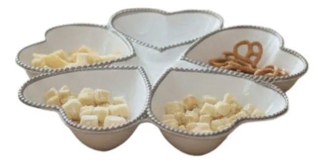 Bandeja Servir Decorativa 5 Compartimentos Adorno Jhn-2