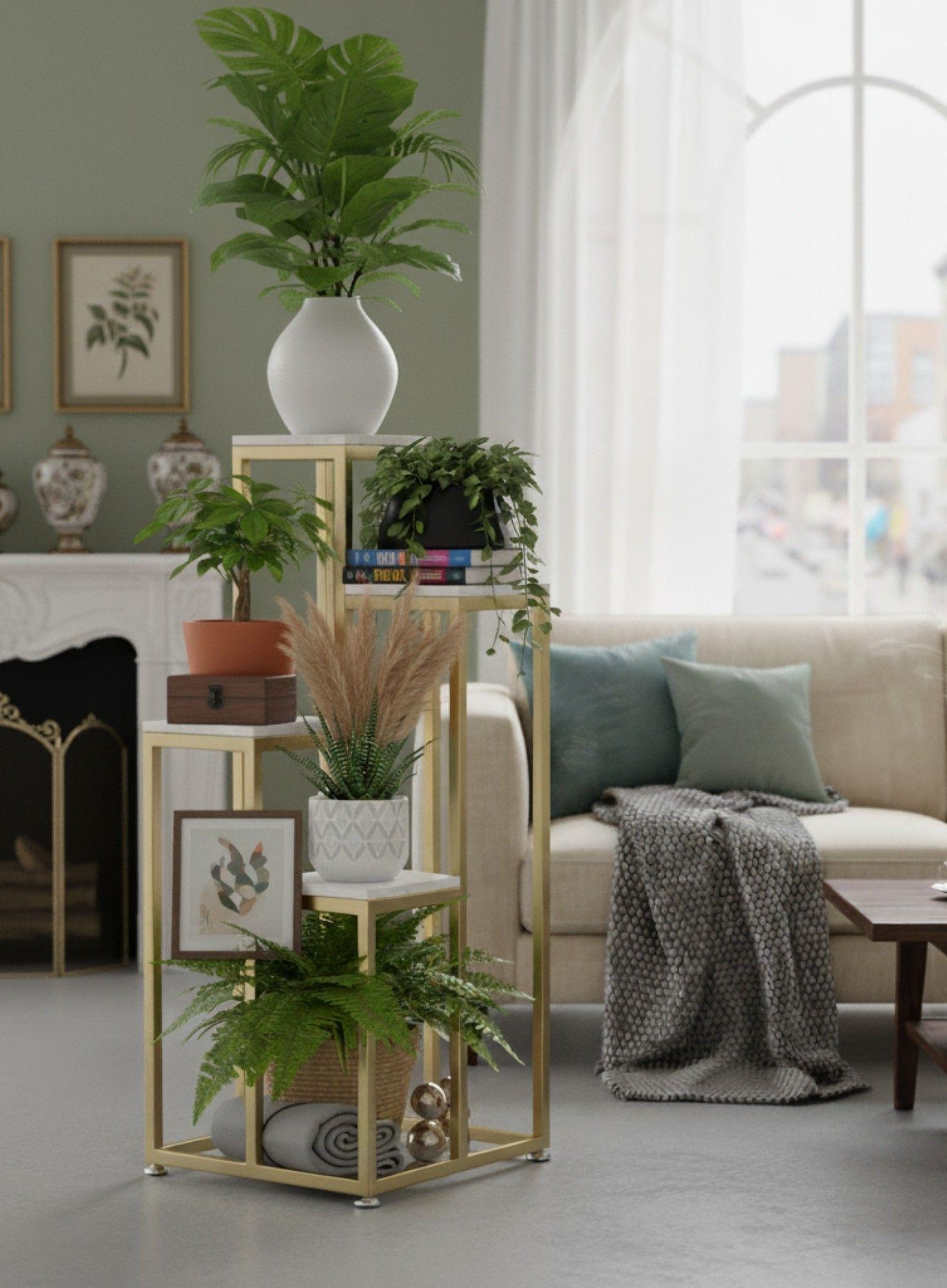 Porta Macetas Soporte Elevado Multifuncional Moderno Jhn-4