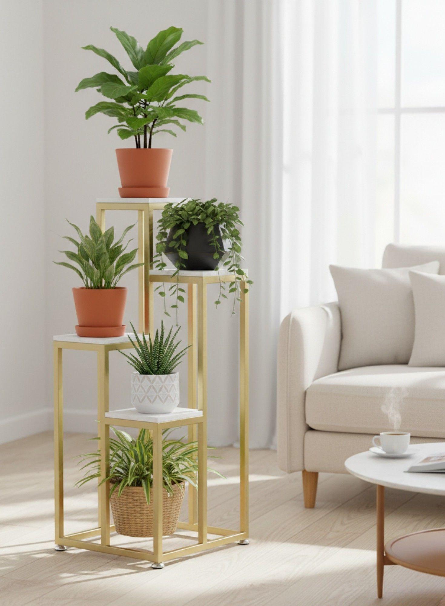 Porta Macetas Soporte Elevado Multifuncional Moderno Jhn-6