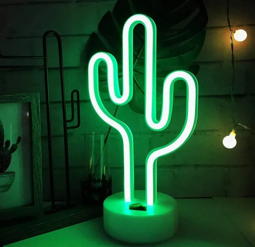 Lampara Cactus Decoracion Escritorio Niños Portati USB Lau-6