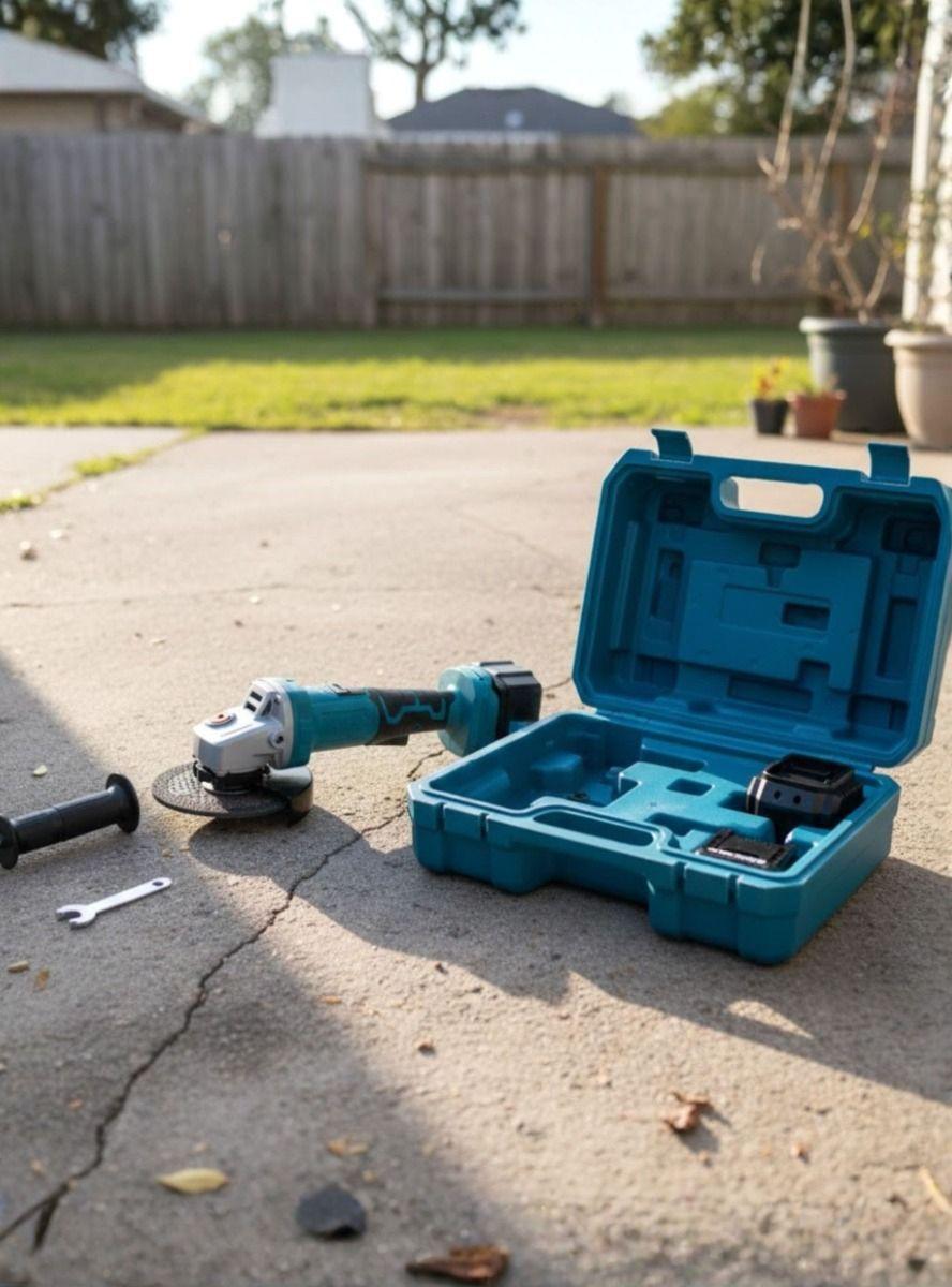 Esmeril Angular Inalámbrico Kit Profesional Herramienta Jhn-8