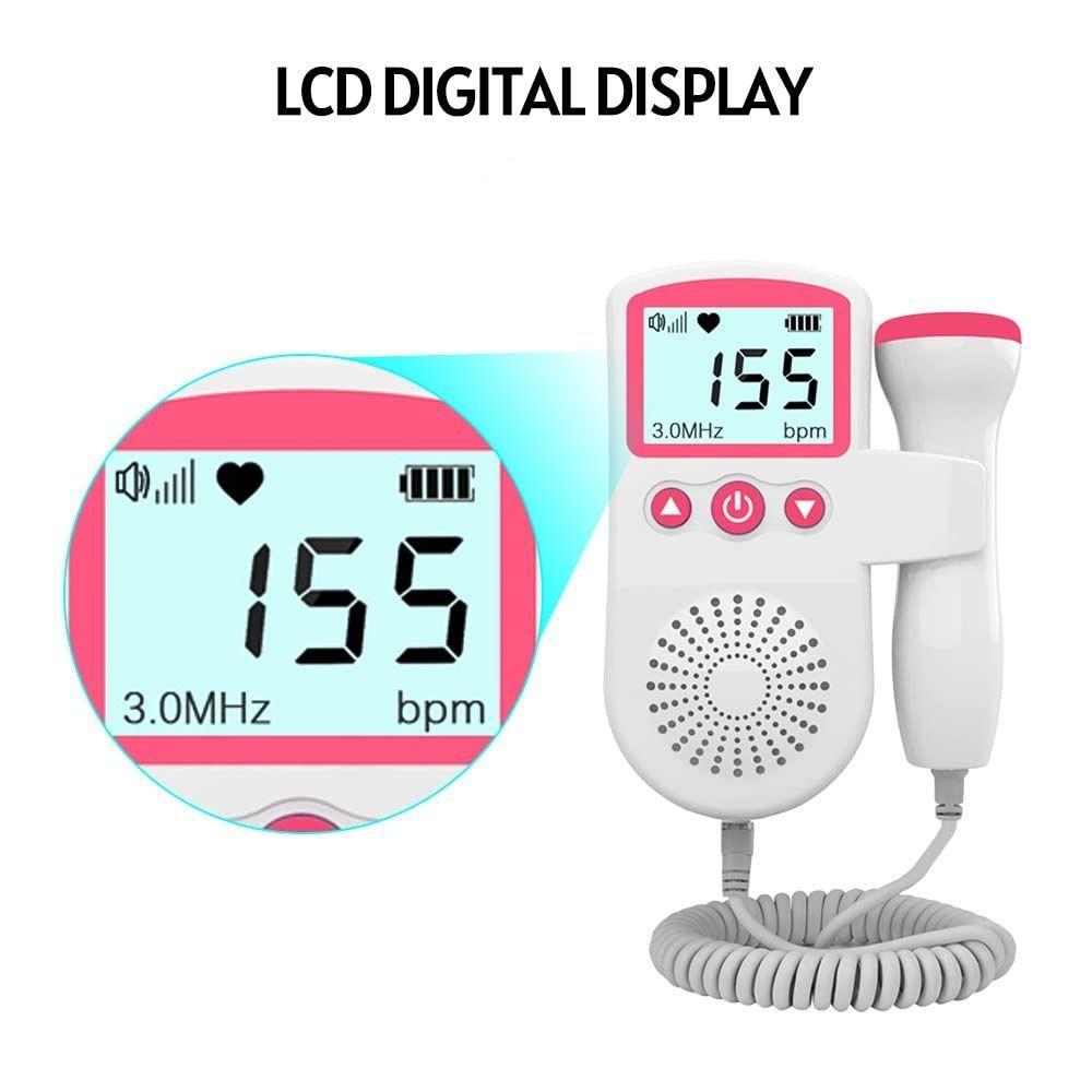 Monitor Cardíaco Corazón Detector Sonar Fetal Mini Rondon-4